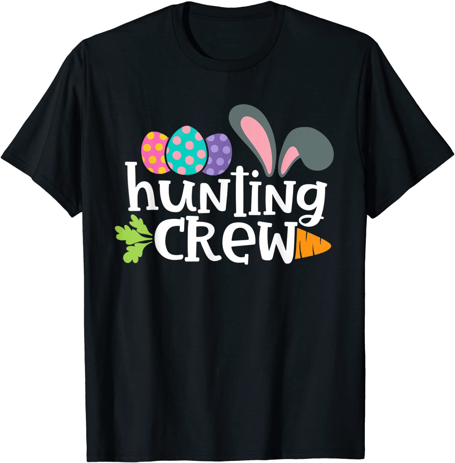 Easter Egg Hunting Crew Retro Happy Easter Classic T-Shirt