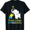Elephant Dance Together Proud Sister Down Syndrome Awareness 2022 Shirt