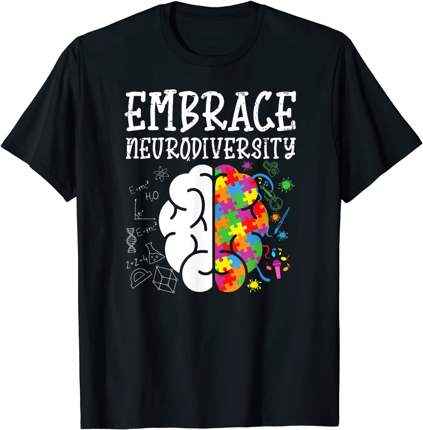 Embrace Neurodiversity Autism Awareness 2022 T-Shirt