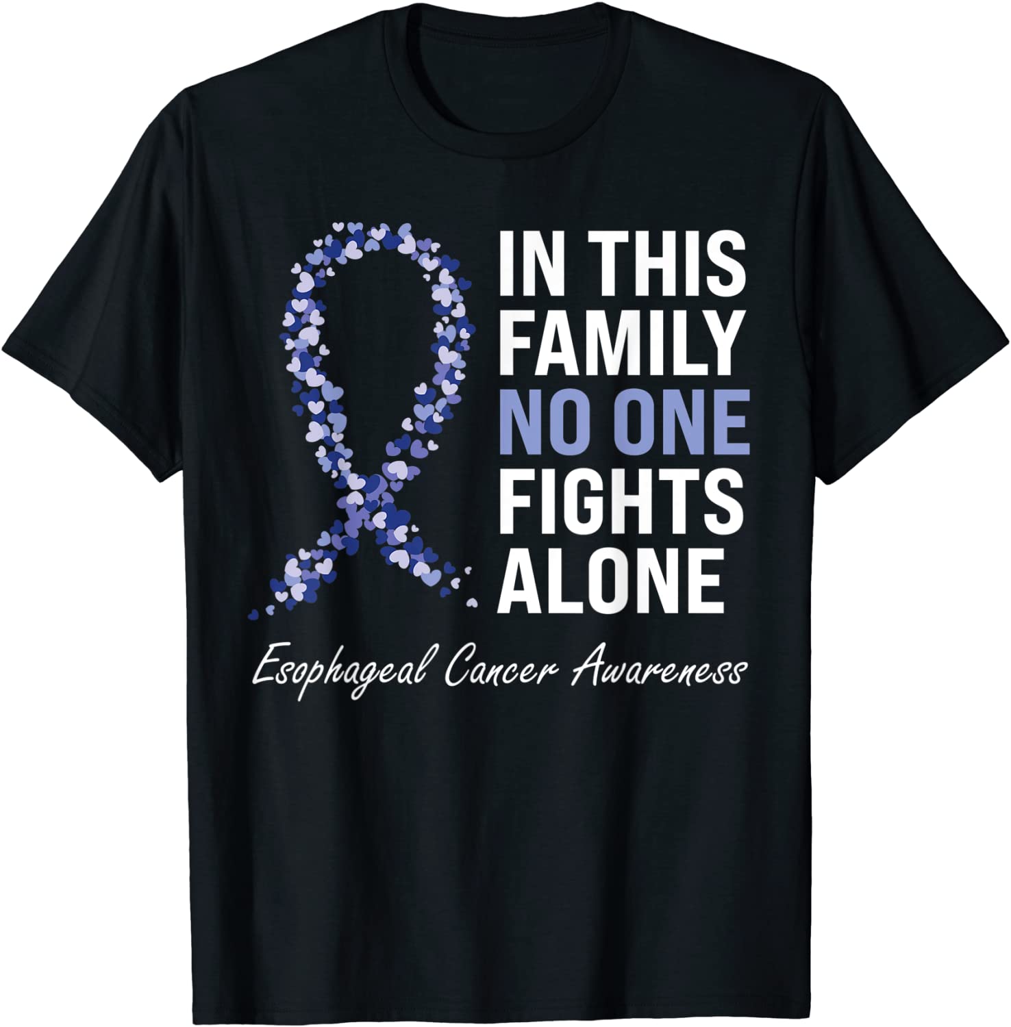 Esophageal Cancer Awareness Purple Periwinkle Ribbon Classic T-Shirt