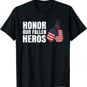 Fallen Hero's Memorial Day United States Flag Dog Tags Classic Shirt