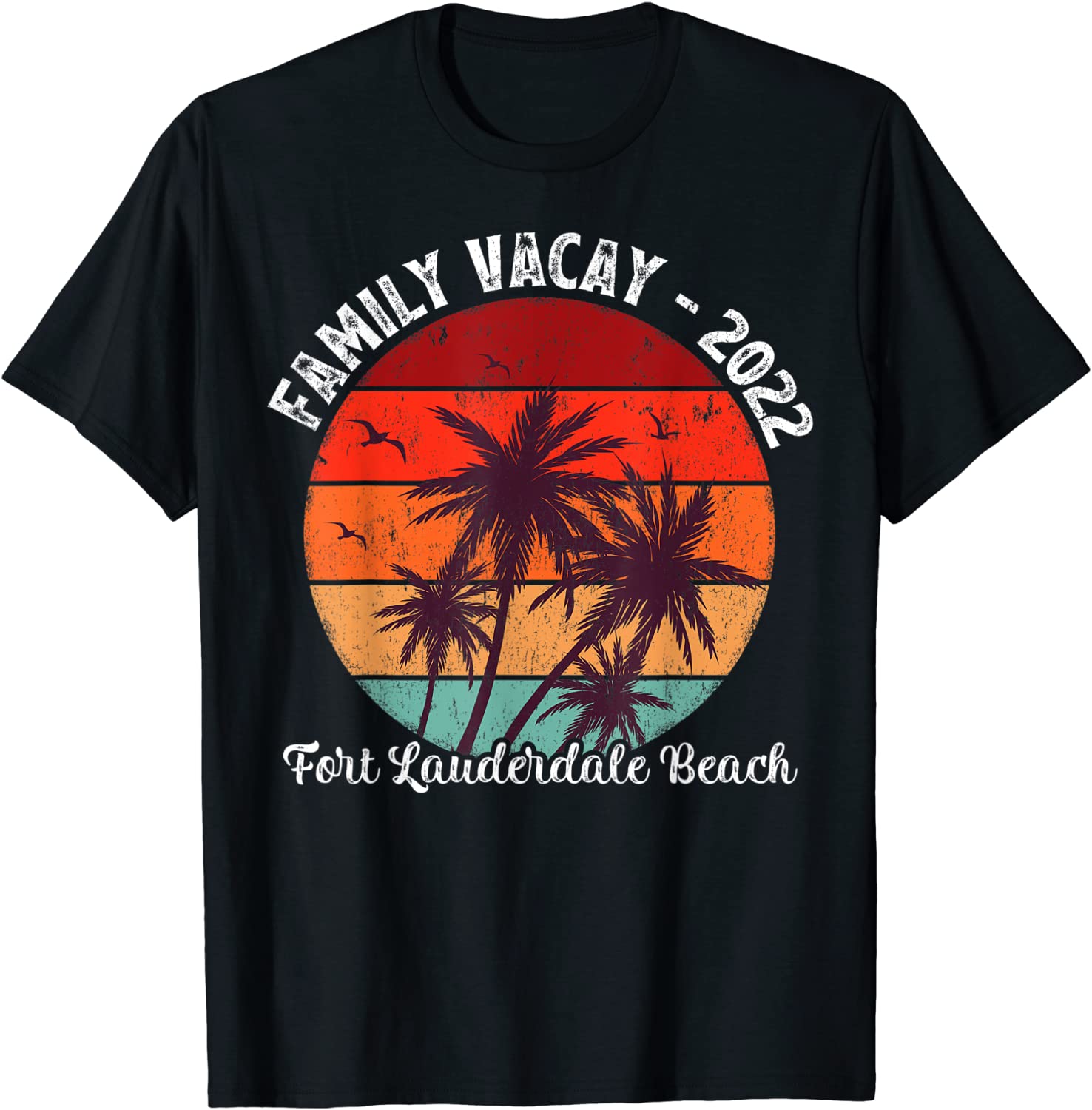 Family Vacation 2022 Vintage Florida Fort Lauderdale Beach Classic Shirt