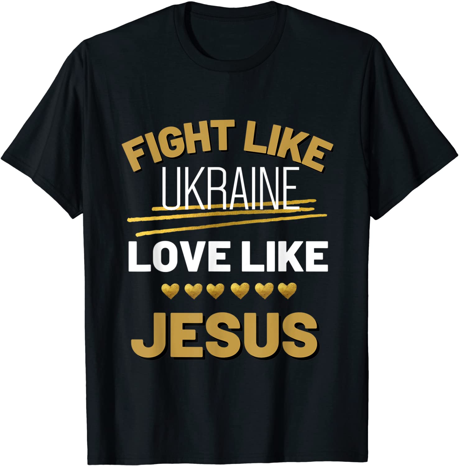 Fight Like Ukraine love like Jesus hands off Ukraine Classic Shirt