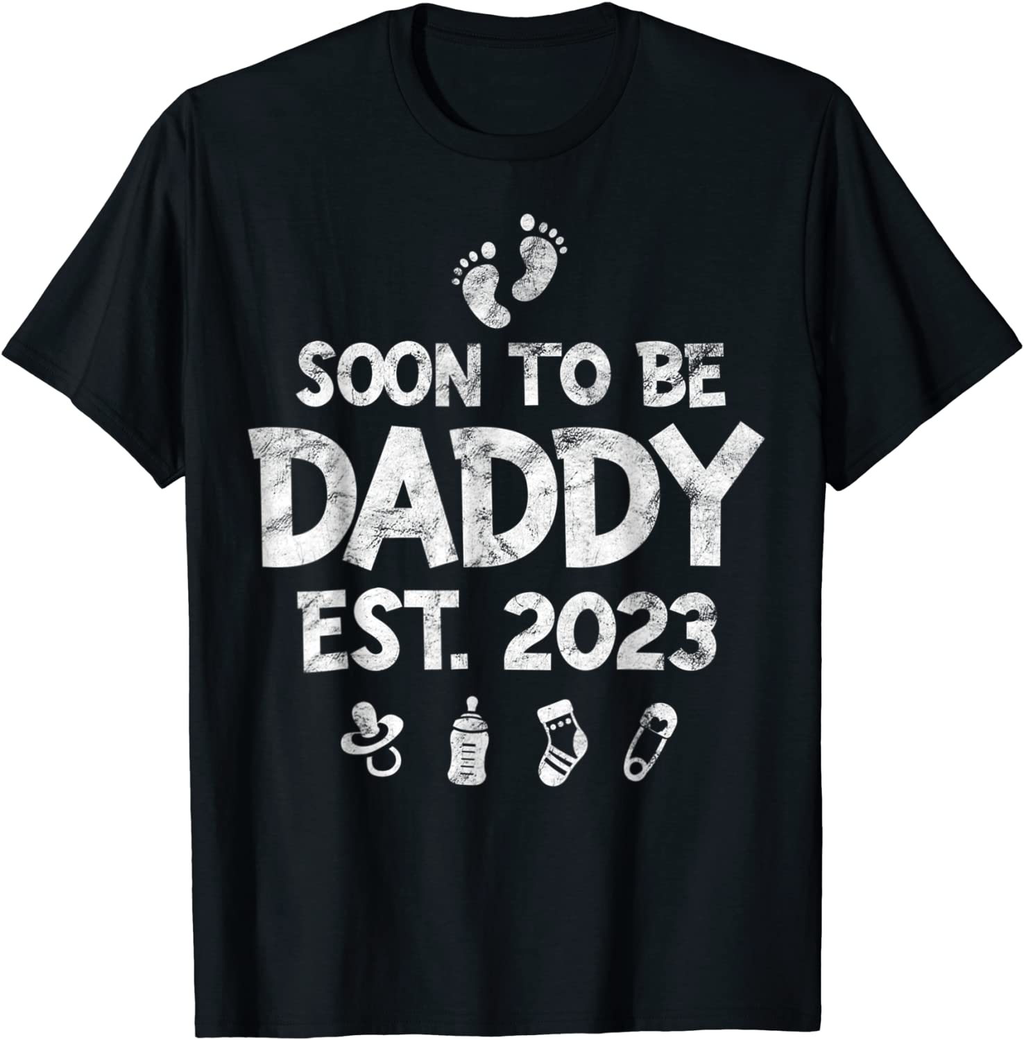 First Time Dad Promoted to Daddy Est 2023 Announcement Classic Shirt ...