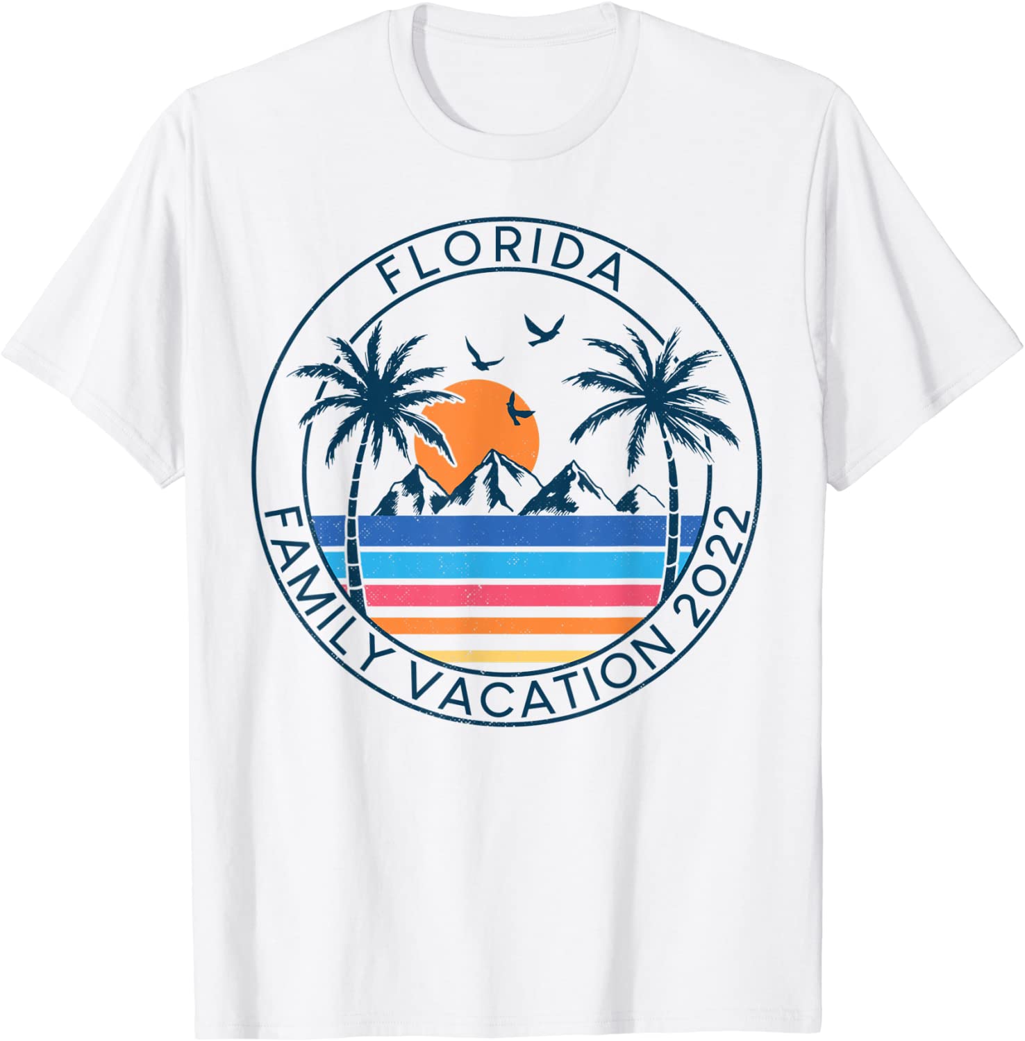Florida Family Vacation 2022 Beach Palm Tree Summer Tropical 2022 Shirt