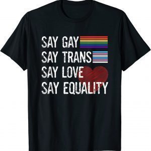 Florida Gay Say Gay Say Trans Stay Proud LGBTQ Gay Rights Classic Shirt