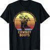Forget Glass Slippers Princess Wears Cowboy Boots Cute Girls 2022 Shirt