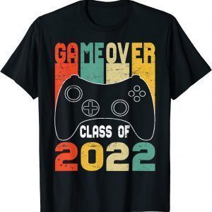 Game Over Class of 2022 Video Games Vintage Graduation Gamer Classic T-Shirt