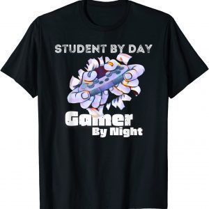 Gamer By Night Video Games Lover Gamer Student Gamming Classic Shirt