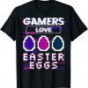Gamer Love Easter Egg Pixel Video Game Boy Easter Day 2022 Shirt