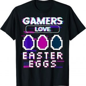 Gamer Love Easter Egg Pixel Video Game Boy Easter Day 2022 Shirt