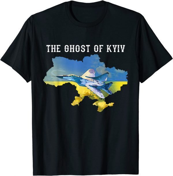 Ghost of Kyiv Support Ukraine I Stand With Ukraine Lover Save Ukraine T-Shirt