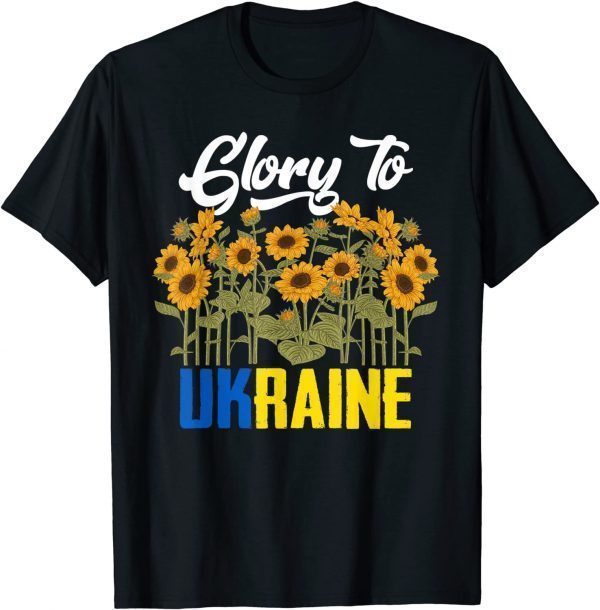 Glory To Ukraine Sunflower Love Ukraine T-Shirt