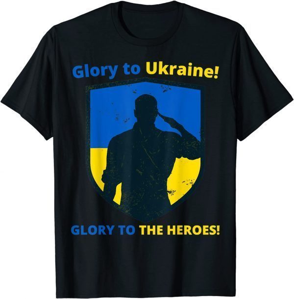 Glory to Ukraine! Glory to the heroes! Support Ukraine Gift Shirt