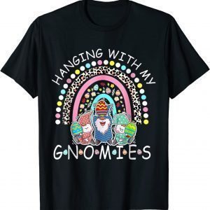 Happy Easter Day Bunny Gnome Hanging With My Gnomies Gift Shirt