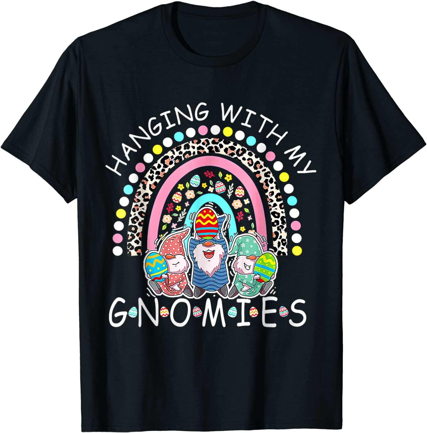Happy Easter Day Bunny Gnome Hanging With My Gnomies Gift Shirt