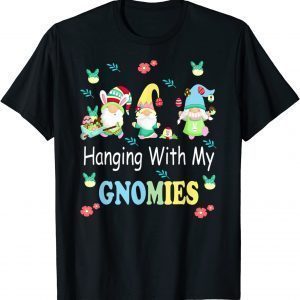 Happy Easter Day Bunny Gnome Hanging With My Gnomies Classic Shirt