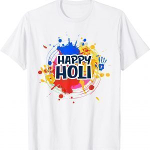 Happy Holi Festival Color India Hindu Spring Classic T-Shirt