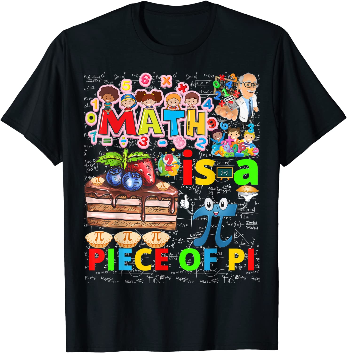 Happy Pi day Pizza Math Piece of P Math March 14 P Day 2022 Shirt