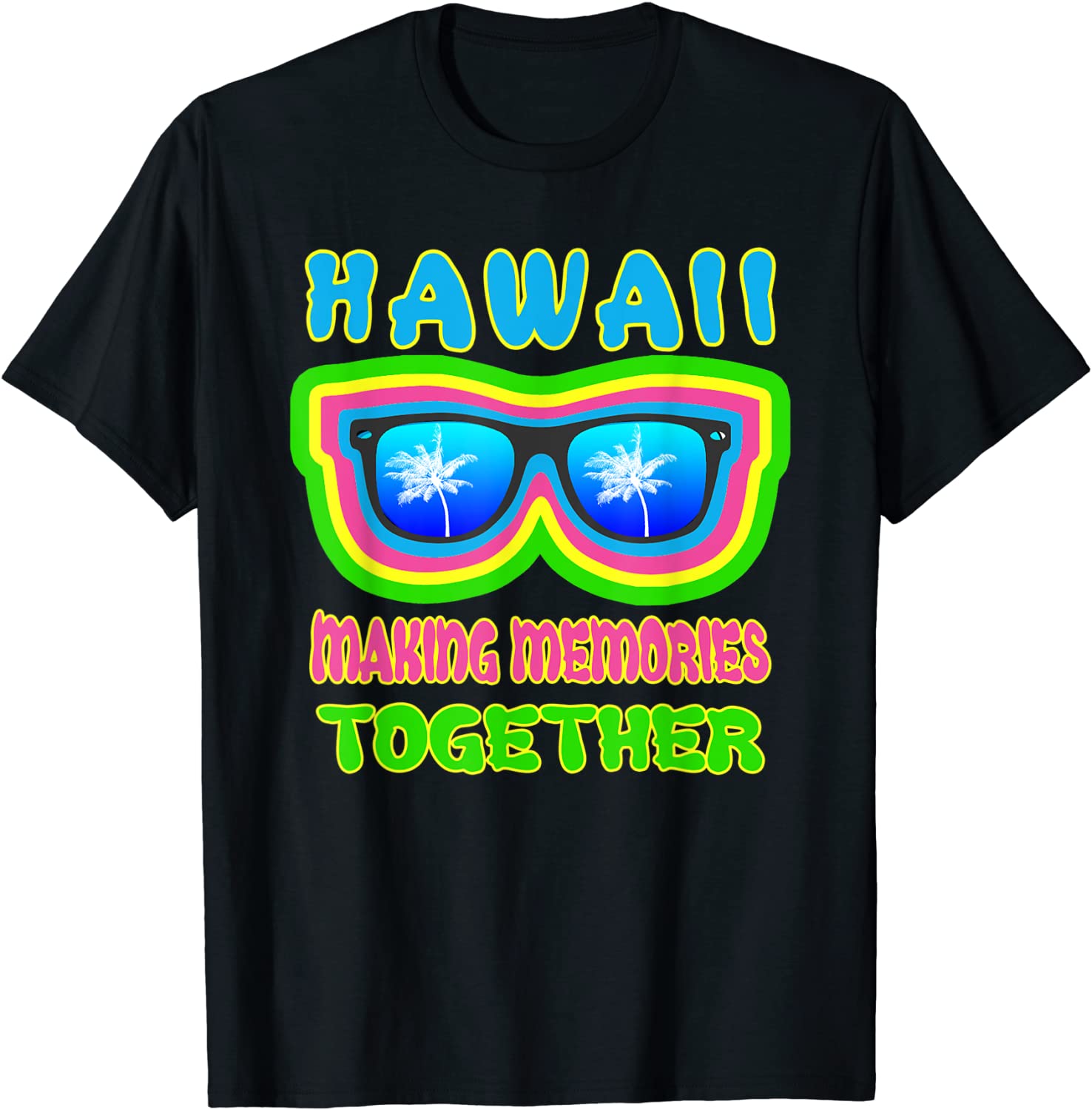 Hawaii Memories Tropic Palm Sunglasses Beach Island Vacation 2022 Shirt