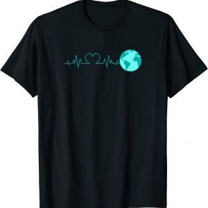 Heartbeat Recycling Climate Change Earth Day 2022 Shirt
