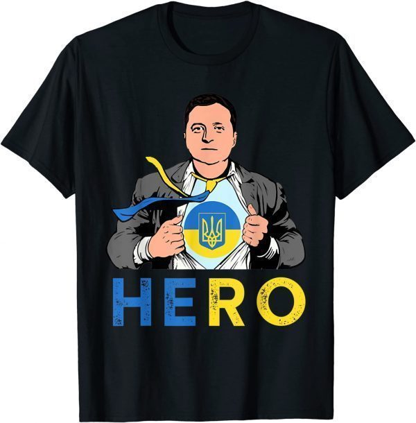 Hero Volodymyr Zelensky I Stand With Ukraine Pray Ukraine Shirt