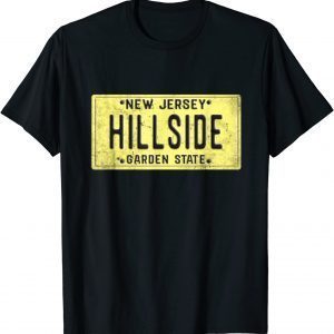 Hillside NJ Hometown retro New Jersey license plate T-Shirt