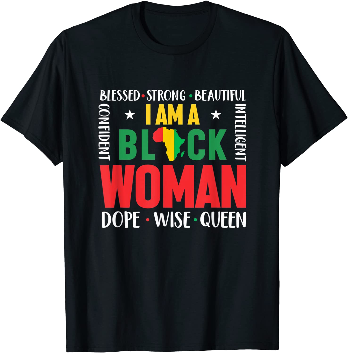 I Am A Black Woman African American Empowerment Africa 2022 Shirt ...