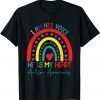 I Am His Voice He Is My Heart Autism Awareness Rainbow Heart 2022 Shirt