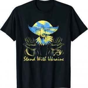 I Stand With Ukraine 2022 Peace Dove Ukraine Peace Support Ukraine T-Shirt