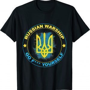 I Stand With Ukraine Flag - Russian go f yourself Love Ukraine Shirt