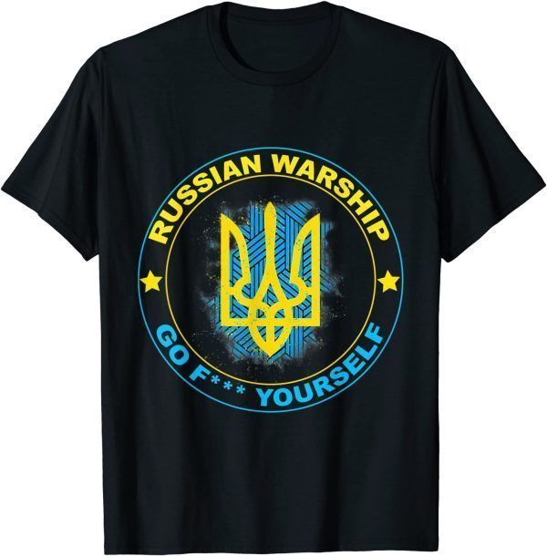 I Stand With Ukraine Flag - Russian go f yourself Love Ukraine Shirt