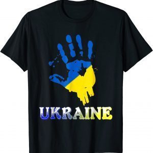 I Stand With Ukraine Flag Support Ukraine T-Shirt