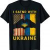 I Stand With Ukraine Heart Flag Free Ukraine Love Ukraine Shirt