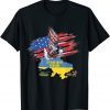 I Stand With Ukraine I Support Ukraine Ukrainian Roots Peace Ukraine T-Shirt