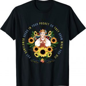 I Stand With Ukraine Sunflower Support Ukraine Strong 2022 Shirt