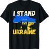 I Stand With Ukraine Ukrainian Flag Support Peace Freedom Love Ukraine T-Shirt