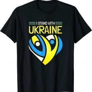 I Stand with Ukraine I Stand for Peace Anti-War Ukrainian T-Shirt