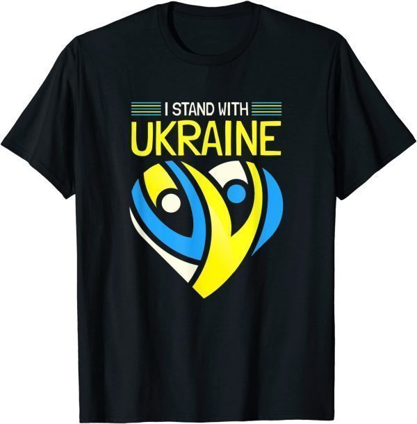 I Stand with Ukraine I Stand for Peace Anti-War Ukrainian T-Shirt