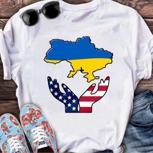 I Stand with Ukraine USA Stop The War Free Ukraine Shirt