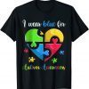 I Wear Blue For Autism Awareness 2022 Shirt
