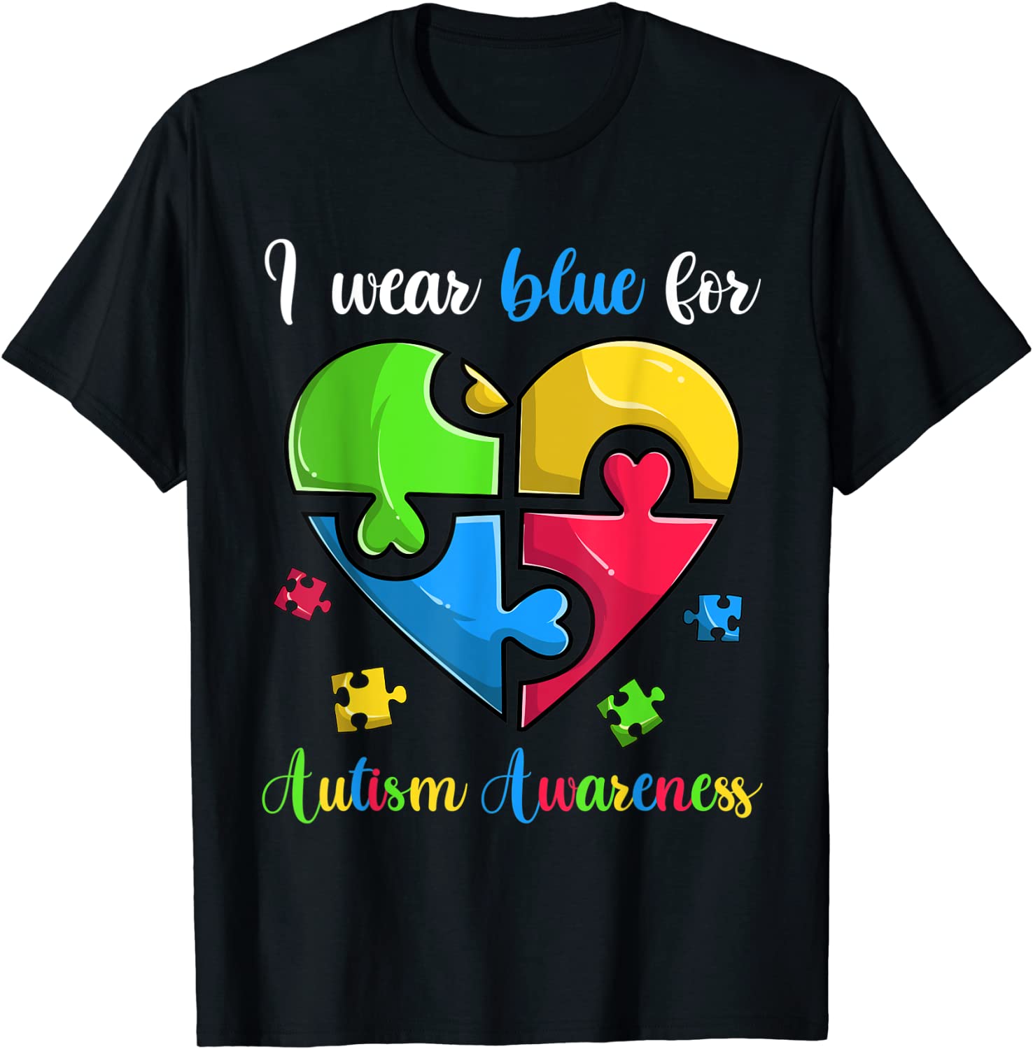 I Wear Blue For Autism Awareness 2022 Shirt