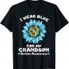 I Wear Blue For My Grandson Autism Awareness Classic Shirt
