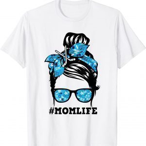 Ice Hockey Bandana Sunglasses Mom Life Mother Day Mama Classic Shirt