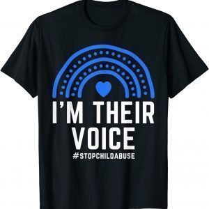 I'm Their Voice Heart Child Abuse Awareness Month Prevention Classic Shirt