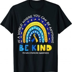 In October We Wear Blue And Yellow Down Syndrome Awareness 2022 Shirt