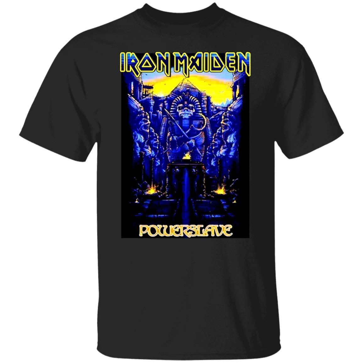 Iron Maiden Dark Ink Powerslaves New 2022 Shirt