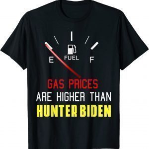 Joe Biden Gas Prices Are Higher Than Hunter, Worst Presiden 2022 Shirt