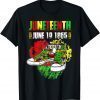 June 19 1865 Juneteenth Black African American Independence 2022 Shirt