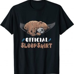 Kawaii Cute Sleeping Bulldog Nap Animal Sleeping Sleep Classic Shirt